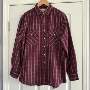 Vintage Big Mac Workwear Button Up Plaid Long Sleeve Shirt L